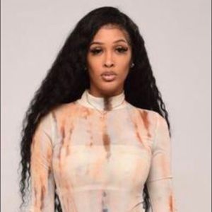 Marble 2 Piece Mock Neck Bodysuit w/Leggings